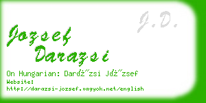 jozsef darazsi business card